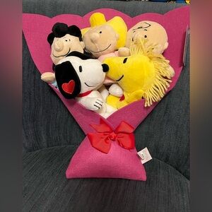 Pink Peanuts Plush Bouquet
